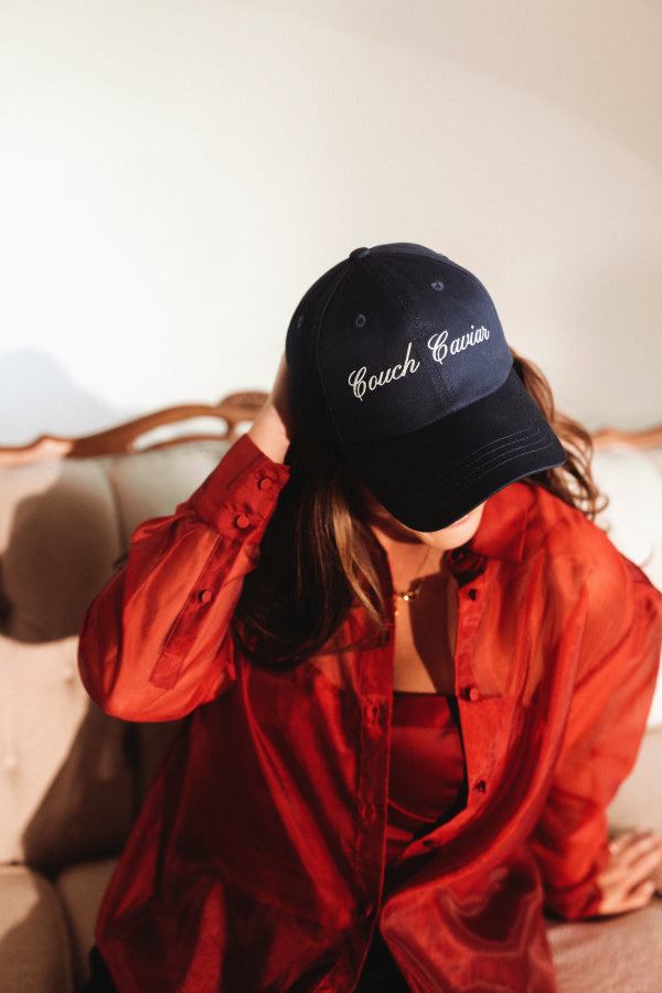 Couch Caviar™ Navy Baseball Hat