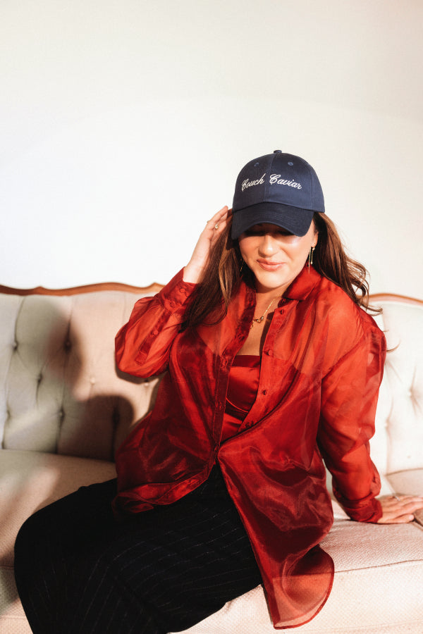 Couch Caviar™ Navy Baseball Hat