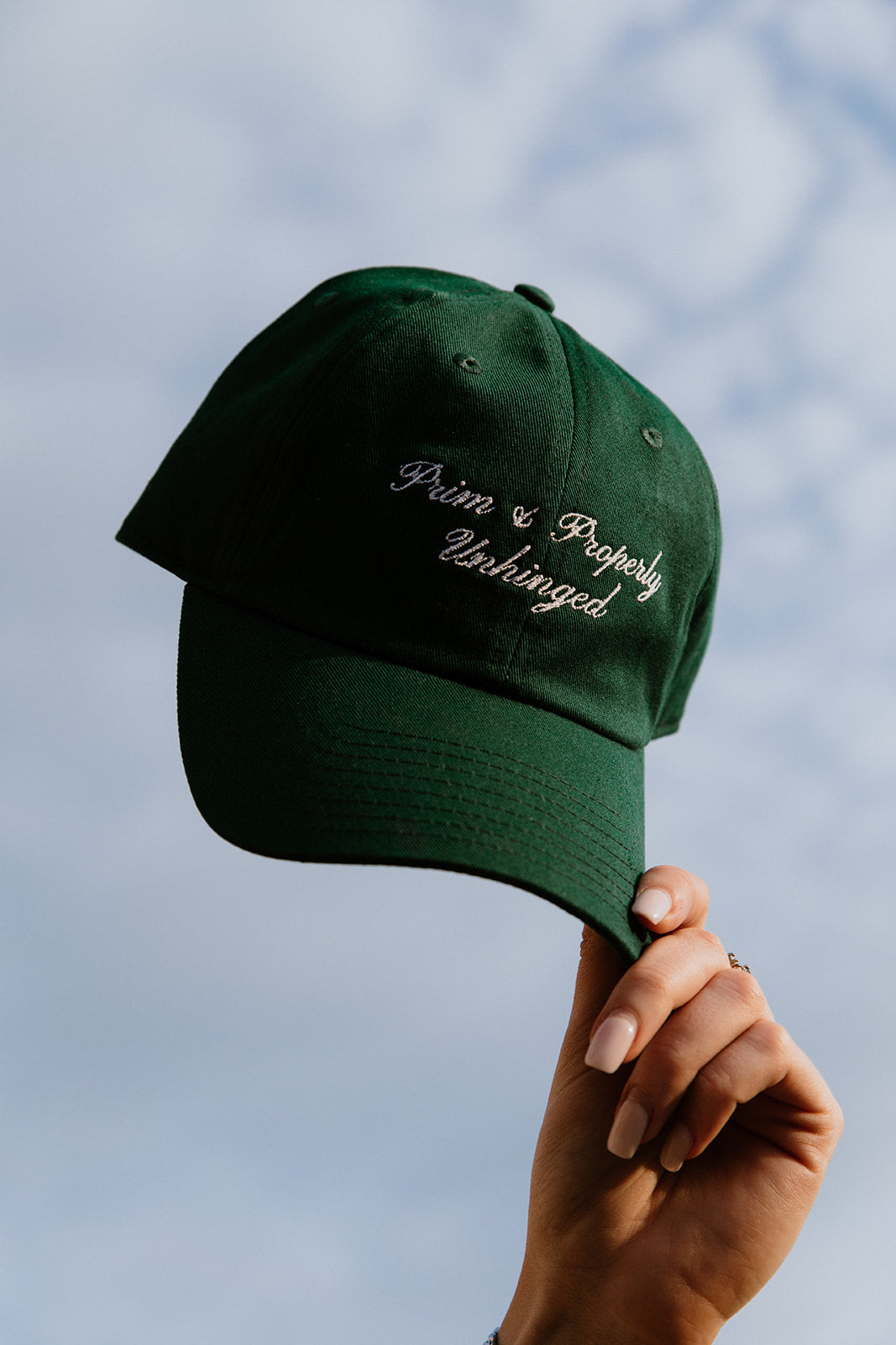 Prim & Properly Unhinged Baseball Cap – Southern Wives Club