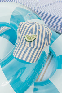 Lime Stripe Baseball Hat